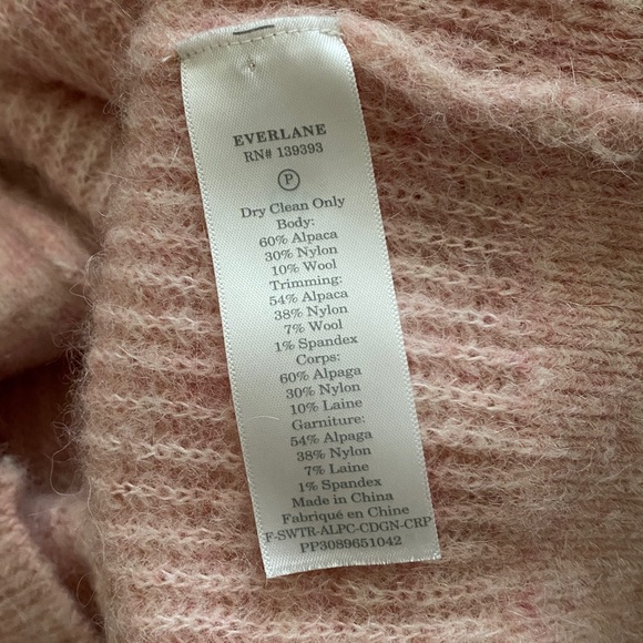 Everlane Pink Ribbed Cardigan - Picture 5 of 5